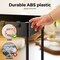 2 Pack Pull Out Under Sink Organizer 2 Tier Multi Purpose  For Bathroom Kitchen Sink Storage Organizer With Hook & Hanging Cup Matte Black Sliding Cabinet Organizer